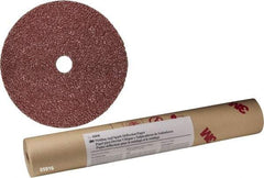 3M - 4-1/2" Diam 7/8" Hole 36+ Grit Fiber Disc - Very Coarse Grade, Ceramic, 13,300 Max RPM, Series 982C - USA Tool & Supply