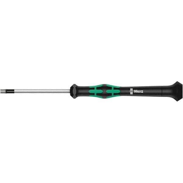 Wera - 0.028" Precision Miniature Hex Driver - 1-37/64" Bade Length, Multi Handle, 157mm OAL - USA Tool & Supply