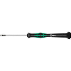 Wera - 0.028" Precision Miniature Hex Driver - 1-37/64" Bade Length, Multi Handle, 157mm OAL - USA Tool & Supply