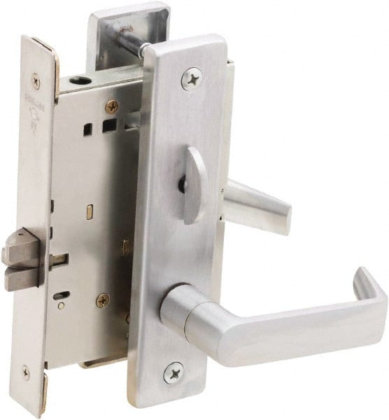 Schlage - Privacy Lever Lockset for 1-3/4" Thick Doors - Exact Industrial Supply