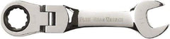 GearWrench - 11mm 12 Point Flexhead Combination Wrench - Chrome Vanadium Steel, Full Polish Finish - USA Tool & Supply