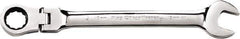 GearWrench - 13mm 12 Point Flexhead Combination Wrench - Chrome Vanadium Steel, Full Polish Finish - USA Tool & Supply