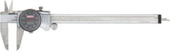 SPI - 0" to 8" Range, 0.001" Graduation, 0.1" per Revolution, Dial Caliper - Black Face, 1.97" Jaw Length, Accurate to 0.0015" - USA Tool & Supply