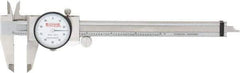 SPI - 0" to 6" Range, 0.001" Graduation, 0.1" per Revolution, Dial Caliper - White Face, 1.57" Jaw Length, Accurate to 0.0010" - USA Tool & Supply