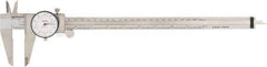 SPI - 0" to 12" Range, 0.001" and 0.02 mm Graduation, 0.001" per Revolution, Dial Caliper - White Face, 64mm Jaw Length, Accurate to 0.04mm - USA Tool & Supply