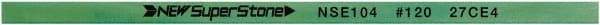 Value Collection - Flat Ceramic Finishing Stick - 100mm Long x 0.5mm Wide x 6mm Thick, 120 Grit - USA Tool & Supply