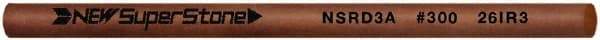 Value Collection - Round Ceramic Finishing Stick - 50mm Long x 3mm Wide x 3mm Thick, 300 Grit - USA Tool & Supply