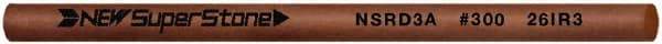 Value Collection - Round Ceramic Finishing Stick - 100mm Long x 2.35mm Wide x 2.4mm Thick, 300 Grit - USA Tool & Supply