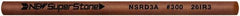 Value Collection - Round Ceramic Finishing Stick - 50mm Long x 2.35mm Wide x 2.4mm Thick, 300 Grit - USA Tool & Supply