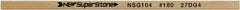 Value Collection - Flat Ceramic Finishing Stick - 100mm Long x 2mm Wide x 10mm Thick, 180 Grit - USA Tool & Supply