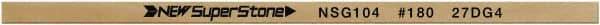 Value Collection - Flat Ceramic Finishing Stick - 100mm Long x 2mm Wide x 6mm Thick, 180 Grit - USA Tool & Supply