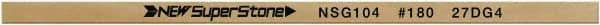 Value Collection - Flat Ceramic Finishing Stick - 100mm Long x 1.5mm Wide x 6mm Thick, 180 Grit - USA Tool & Supply