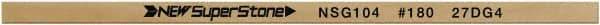 Value Collection - Flat Ceramic Finishing Stick - 100mm Long x 1mm Wide x 4mm Thick, 180 Grit - USA Tool & Supply