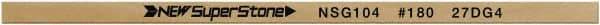 Value Collection - Flat Ceramic Finishing Stick - 100mm Long x 0.5mm Wide x 1mm Thick, 180 Grit - USA Tool & Supply