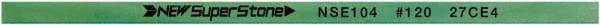 Value Collection - Flat Ceramic Finishing Stick - 100mm Long x 2mm Wide x 4mm Thick, 120 Grit - USA Tool & Supply