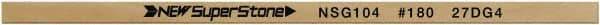 Value Collection - Flat Ceramic Finishing Stick - 100mm Long x 0.8mm Wide x 10mm Thick, 180 Grit - USA Tool & Supply