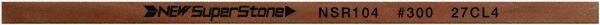 Value Collection - Flat Ceramic Finishing Stick - 100mm Long x 1mm Wide x 1mm Thick, 300 Grit - USA Tool & Supply