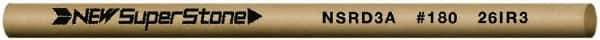 Value Collection - Round Ceramic Finishing Stick - 100mm Long x 2.35mm Wide x 2.4mm Thick, 180 Grit - USA Tool & Supply