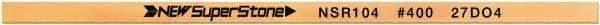 Value Collection - Flat Ceramic Finishing Stick - 100mm Long x 2mm Wide x 10mm Thick, 400 Grit - USA Tool & Supply