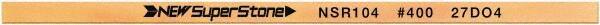 Value Collection - Flat Ceramic Finishing Stick - 100mm Long x 1mm Wide x 10mm Thick, 400 Grit - USA Tool & Supply