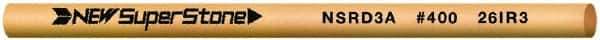 Value Collection - Round Ceramic Finishing Stick - 50mm Long x 3mm Wide x 3mm Thick, 400 Grit - USA Tool & Supply