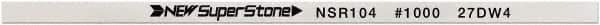 Value Collection - Flat Ceramic Finishing Stick - 100mm Long x 1mm Wide x 1mm Thick, 1,000 Grit - USA Tool & Supply