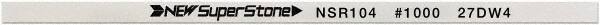 Value Collection - Flat Ceramic Finishing Stick - 100mm Long x 0.5mm Wide x 6mm Thick, 1,000 Grit - USA Tool & Supply