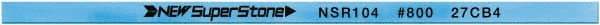 Value Collection - Flat Ceramic Finishing Stick - 100mm Long x 2mm Wide x 10mm Thick, 800 Grit - USA Tool & Supply