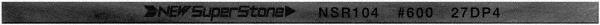 Value Collection - Flat Ceramic Finishing Stick - 100mm Long x 2mm Wide x 4mm Thick, 600 Grit - USA Tool & Supply