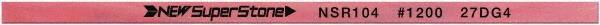 Value Collection - Flat Ceramic Finishing Stick - 100mm Long x 1.5mm Wide x 6mm Thick, 1,200 Grit - USA Tool & Supply