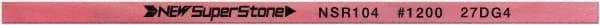 Value Collection - Flat Ceramic Finishing Stick - 100mm Long x 0.8mm Wide x 10mm Thick, 1,200 Grit - USA Tool & Supply