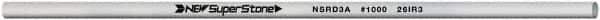 Value Collection - Round Ceramic Finishing Stick - 100mm Long x 3.175mm Wide, 1,000 Grit - USA Tool & Supply