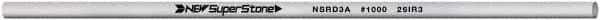 Value Collection - Round Ceramic Finishing Stick - 100mm Long x 3mm Wide, 1,000 Grit - USA Tool & Supply