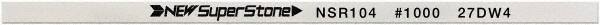 Value Collection - Flat Ceramic Finishing Stick - 100mm Long x 1.5mm Wide x 6mm Thick, 1,000 Grit - USA Tool & Supply