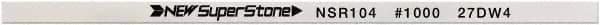 Value Collection - Flat Ceramic Finishing Stick - 100mm Long x 1mm Wide x 10mm Thick, 1,000 Grit - USA Tool & Supply