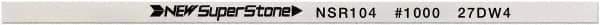 Value Collection - Flat Ceramic Finishing Stick - 100mm Long x 1mm Wide x 2mm Thick, 1,000 Grit - USA Tool & Supply