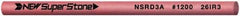 Value Collection - Round Ceramic Finishing Stick - 50mm Long x 3mm Wide, 1,200 Grit - USA Tool & Supply