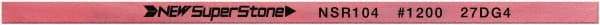 Value Collection - Flat Ceramic Finishing Stick - 100mm Long x 2mm Wide x 6mm Thick, 1,200 Grit - USA Tool & Supply