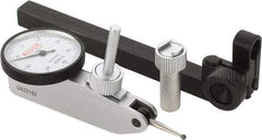SPI - 8 Piece, 0mm to 0.8mm Measuring Range, 32mm Dial Diam, 0-40-0 Dial Reading, White Dial Test Indicator Kit - 0.013mm Accuracy, 17.3mm Contact Point Length, 2mm Ball Diam, 0.01mm Dial Graduation - USA Tool & Supply