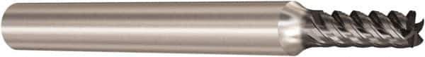 Seco - 4mm, 5 Flute, Single End, Solid Carbide, Corner Chamfer End Mill - 57mm OAL, 48° Helix, Right Hand Flute, 10mm LOC, Right Hand Cut - USA Tool & Supply