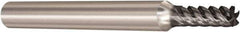 Seco - 4mm, 5 Flute, Single End, Solid Carbide, Corner Chamfer End Mill - 57mm OAL, 48° Helix, Right Hand Flute, 10mm LOC, Right Hand Cut - USA Tool & Supply