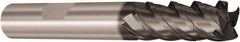 Seco - 12mm, 4 Flute, Single End, Solid Carbide, Corner Chamfer End Mill - 83mm OAL, 48° Helix, Right Hand Flute, 30mm LOC, Right Hand Cut - USA Tool & Supply