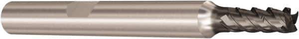 Seco - 5mm, 4 Flute, Single End, Solid Carbide, Corner Chamfer End Mill - 57mm OAL, 48° Helix, Right Hand Flute, 12.5mm LOC, Right Hand Cut - USA Tool & Supply