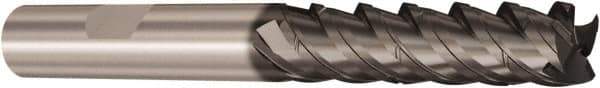 Seco - 10mm, 4 Flute, Single End, Solid Carbide, Corner Chamfer End Mill - 88mm OAL, 48° Helix, Right Hand Flute, 40mm LOC, Right Hand Cut - USA Tool & Supply