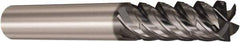 Seco - 6mm, 5 Flute, Single End, Solid Carbide, Corner Chamfer End Mill - 57mm OAL, 48° Helix, Right Hand Flute, 15mm LOC, Right Hand Cut - USA Tool & Supply