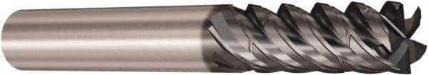 Seco - 6mm, 5 Flute, Single End, Solid Carbide, Corner Chamfer End Mill - 64mm OAL, 48° Helix, Right Hand Flute, 23mm LOC, Right Hand Cut - USA Tool & Supply