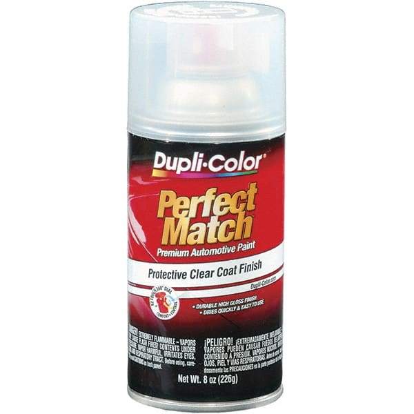 Dupli-Color - Clear Automotive Topcoat - 8 oz Aerosol Can - USA Tool & Supply