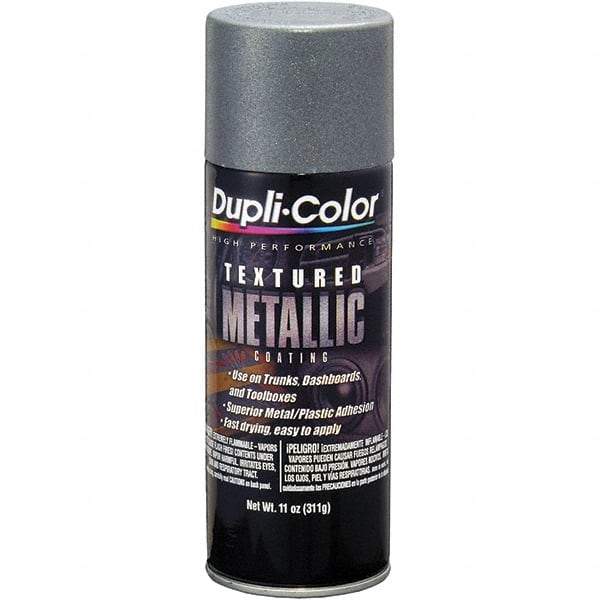 Dupli-Color - Charcoal Textured Metallic Automotive Topcoat - 11 oz Aerosol Can - USA Tool & Supply