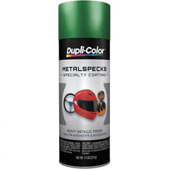 Dupli-Color - Metal Specks Shimmering Green Automotive Topcoat - 11 oz Aerosol Can - USA Tool & Supply