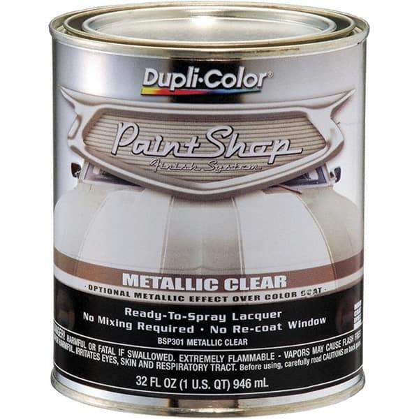 Dupli-Color - Metallic Clear Automotive Topcoat - 1 Qt Can - USA Tool & Supply